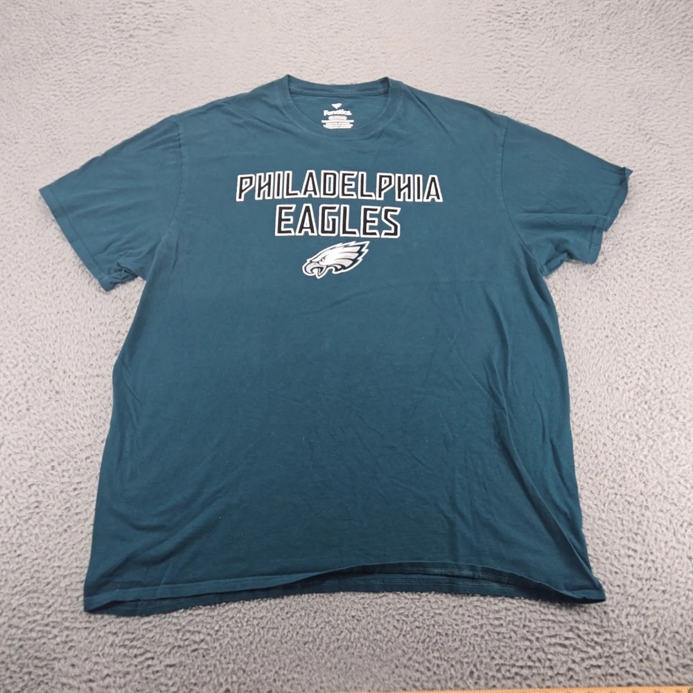Philadelphia Eagles Shirt Mens XXL Green NFL Football Short Sleeve Crew Neck